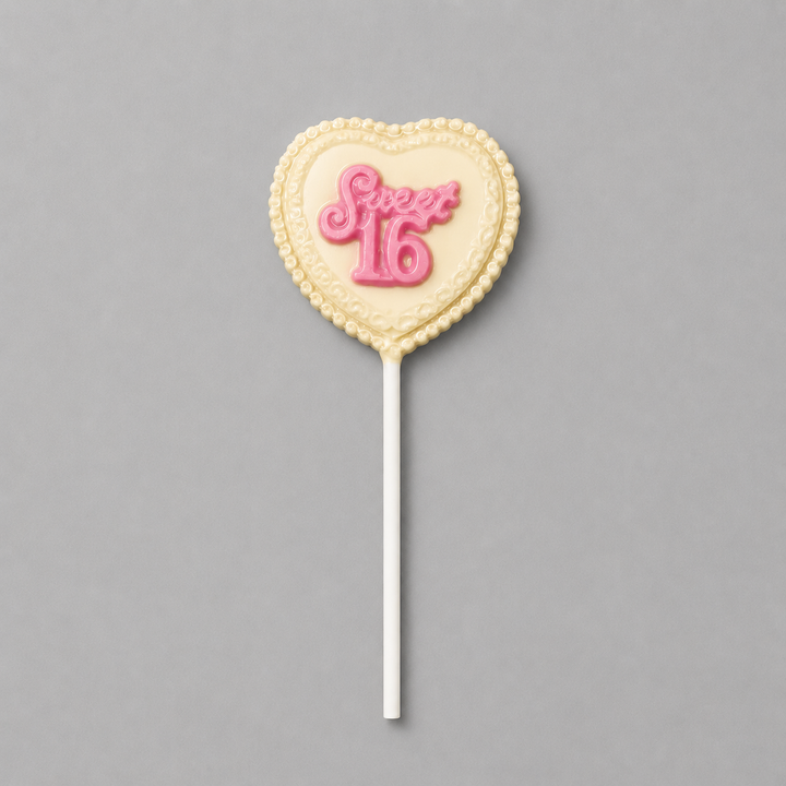 Sweet Sixteen Heart Lolly