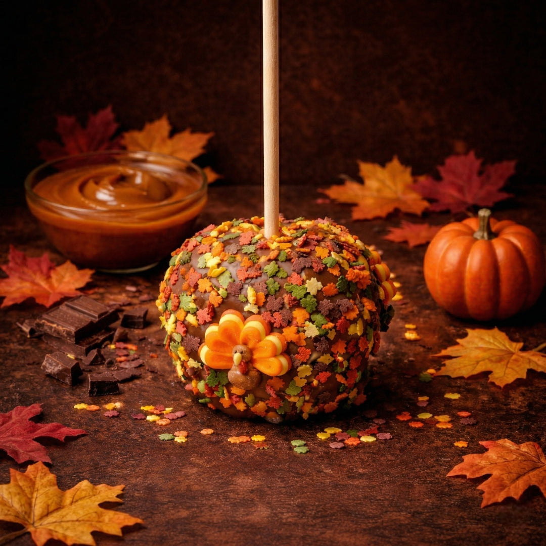 Thanksgiving Chocolate Caramel Apple