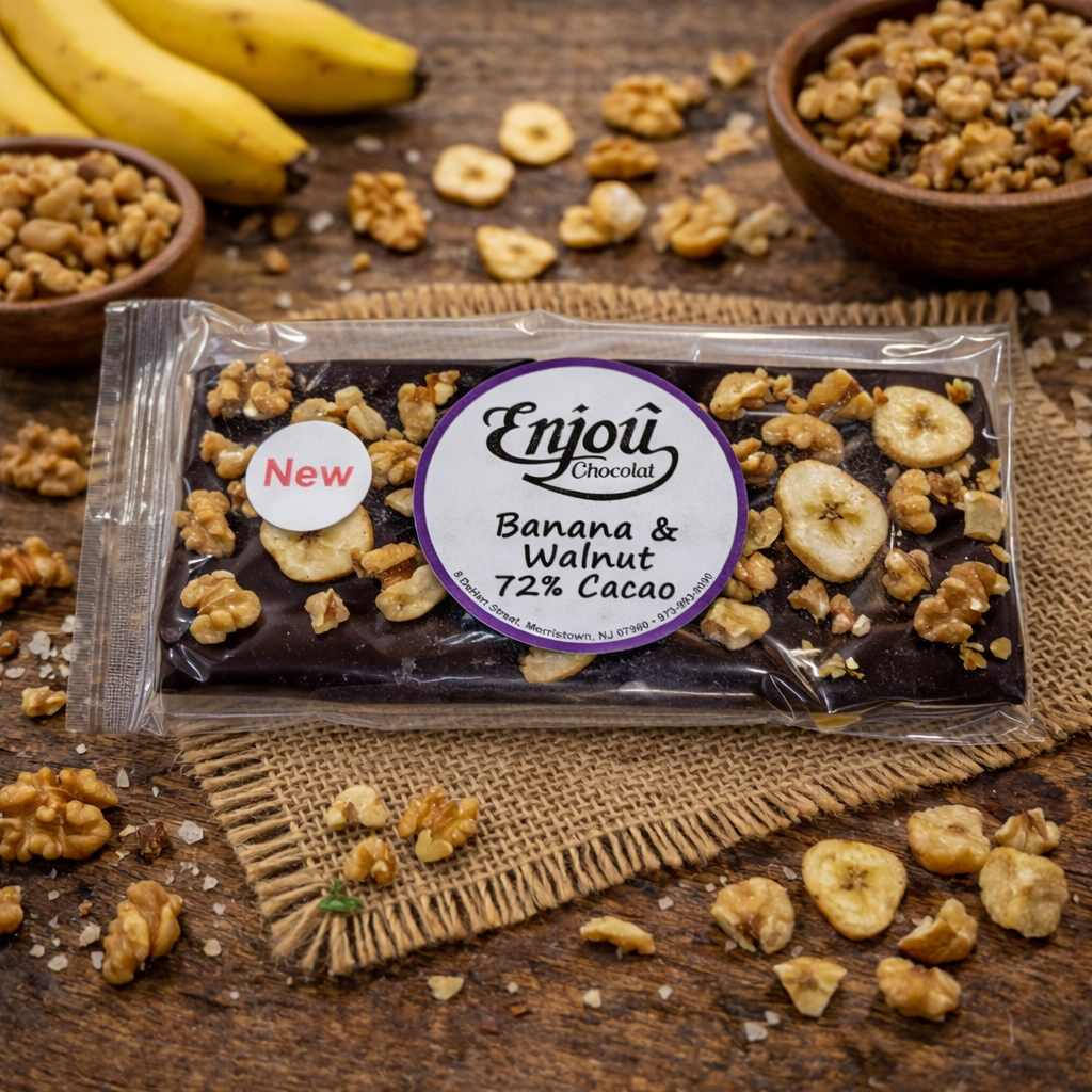 Banana &amp; Walnut High Cocoa Bar