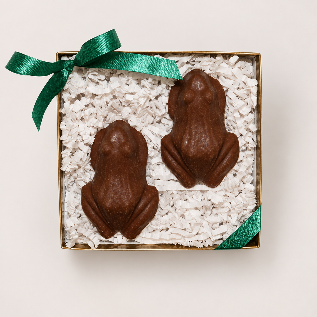Frogs in a box chocolate product