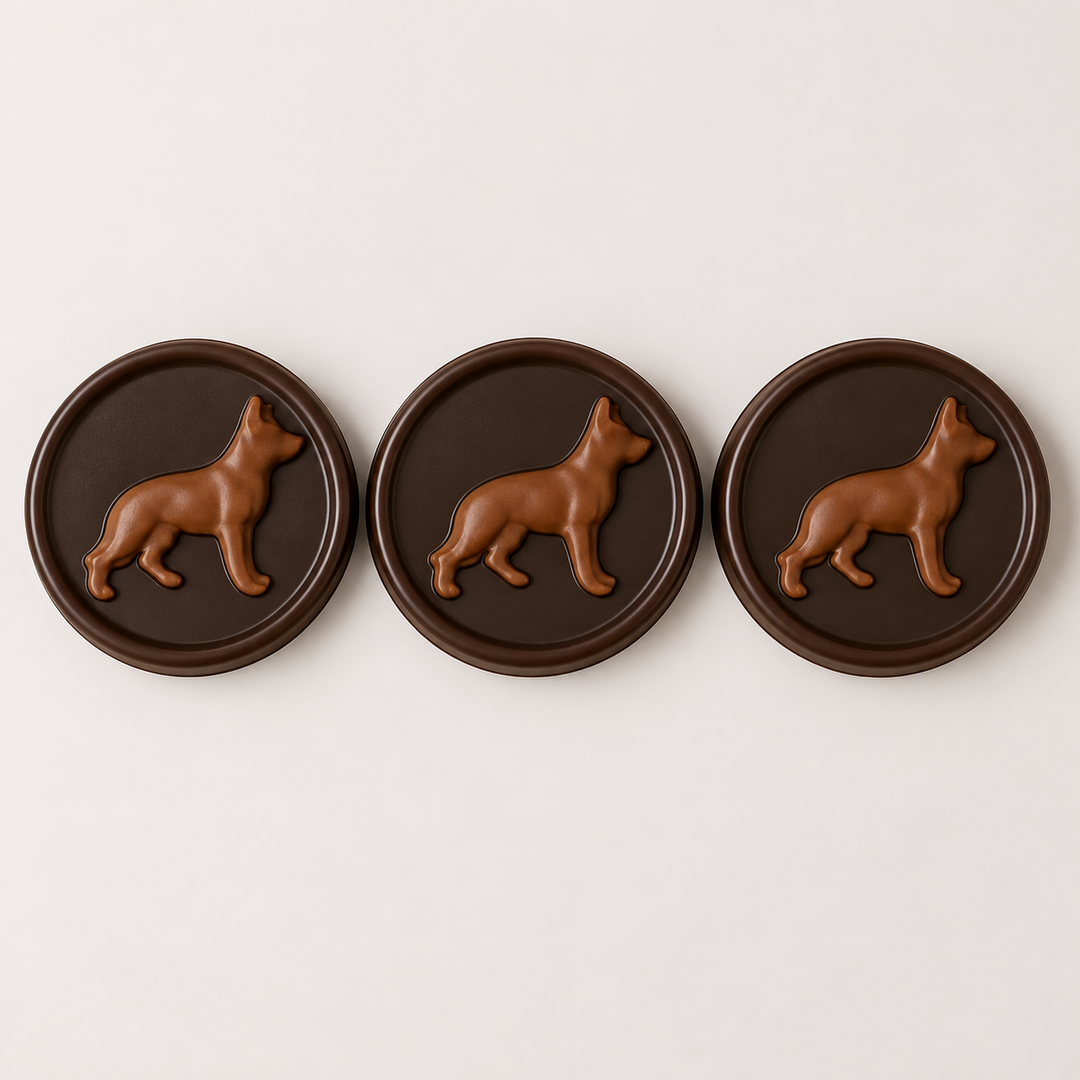 German Shepherd Full Body Discs chocolate product