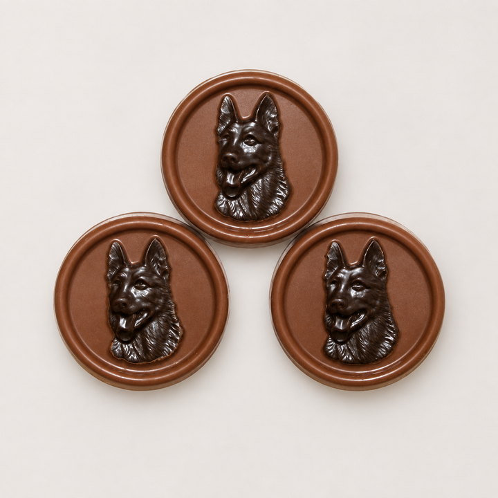 German Shepherd Head Discs chocolate product