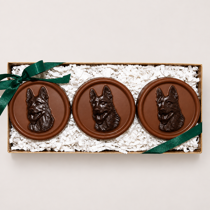 German Shepherd Head Discs chocolate product
