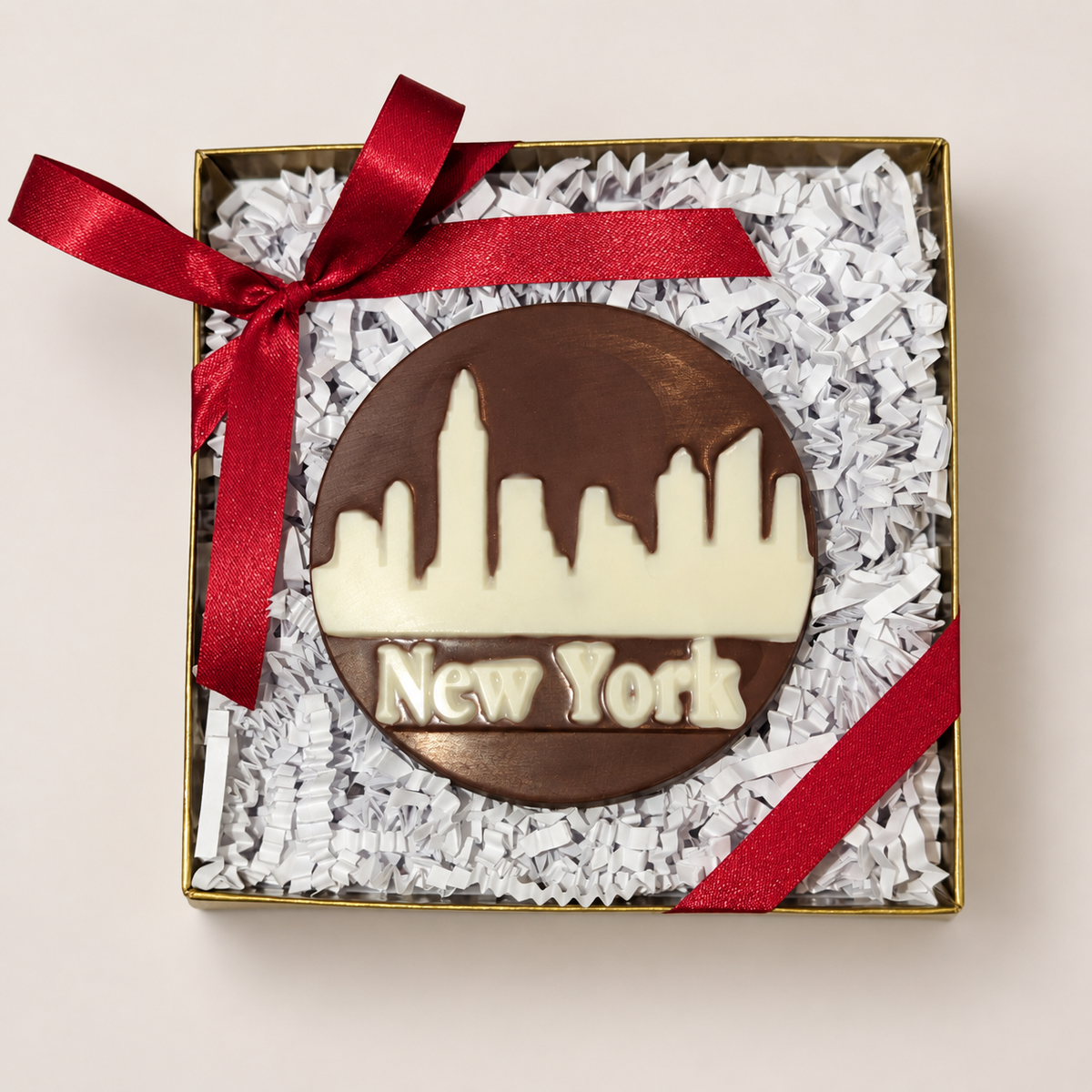 New York City Skyline Disc Box