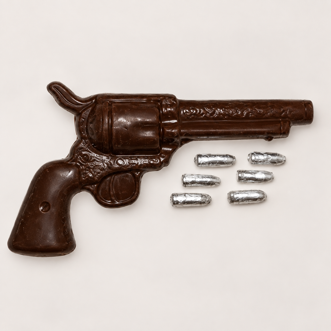 Large Chocolate Gun with Silver Bullets — photo 1