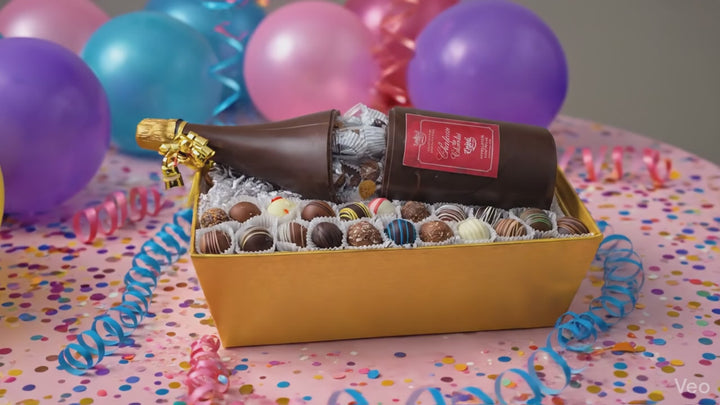 Open Champagne Truffle Basket