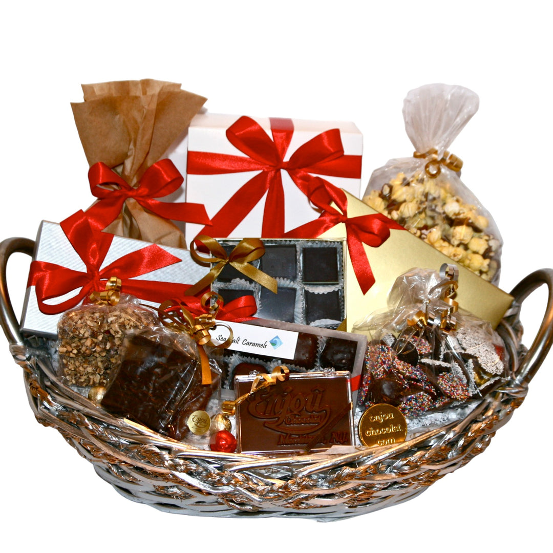 Silver Tidings Christmas  Gift Basket 160