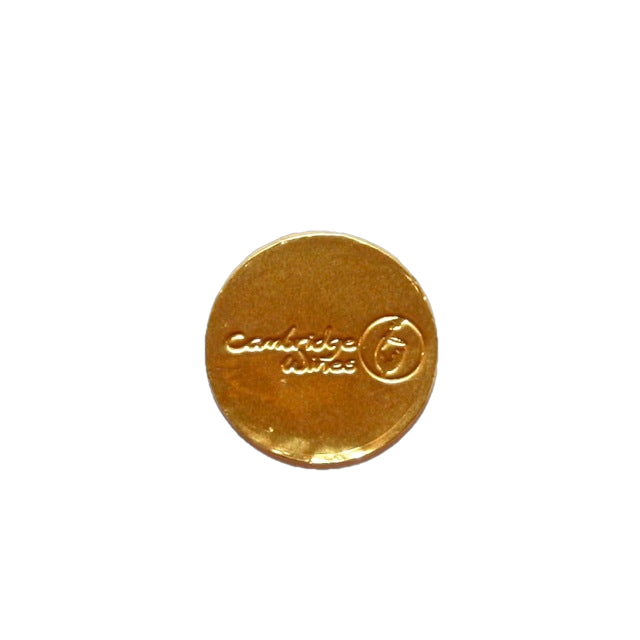 Cambridge Wines Custom Chocolate Logo Coins