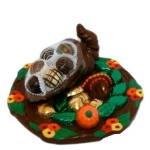 Cornucopia with Truffles on a Chocolate Platter