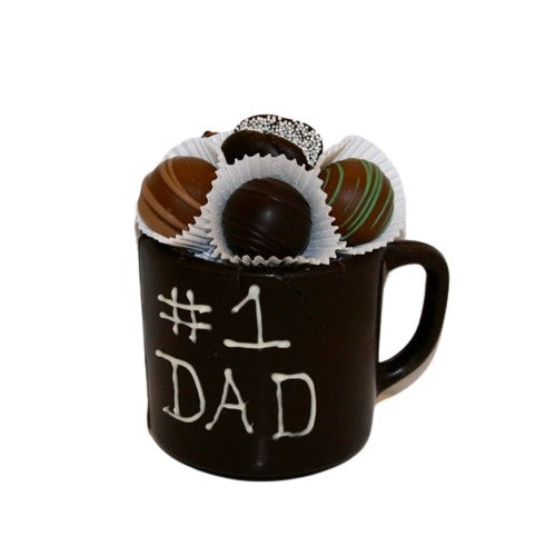 Number One Dad Chocolate Mug
