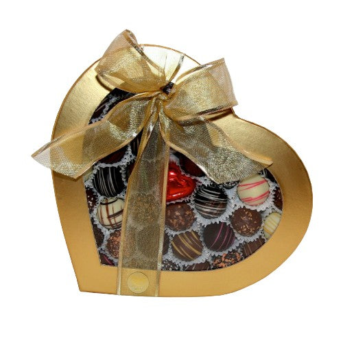 Truffles in a Heart Box One Pound