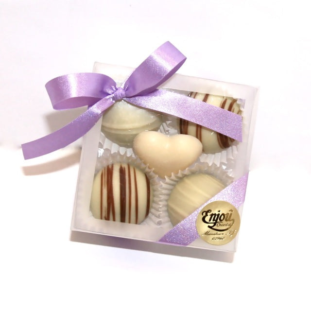 4 Piece Clear Chocolate Gift Box